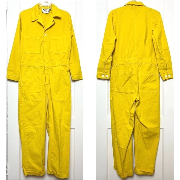 BIG BUD PRESS 70s Cotton Twill Long Sleeve Collared Utility Coveralls Jumpsuit M - Picture 10 of 16